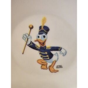 Vintage Disney Donald Duck Sun Valley Melamine Bowl Marching Band Drum Major 5"